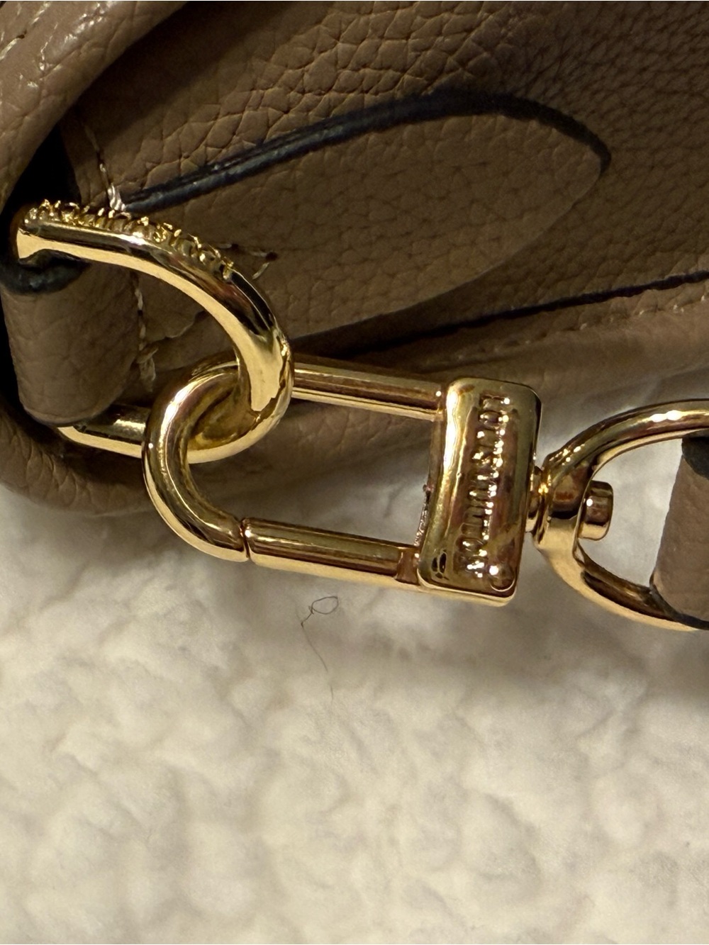 Louis Vuitton Taupe and Blush Monogram Crossbody Bag - Picture 6 of 7
